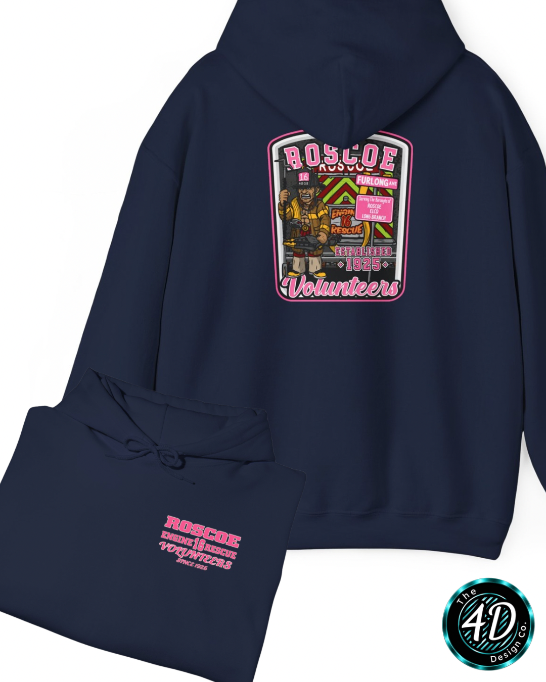 Roscoe Pink Hooded Sweatshirt