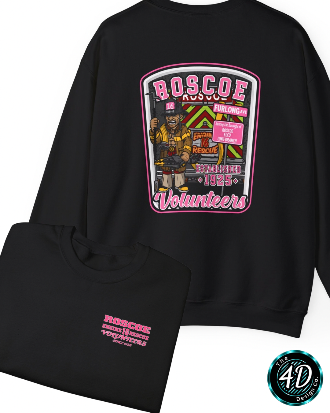Roscoe Pink Volunteers Sweatshirt