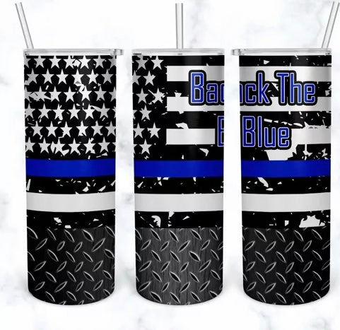 Back The Blue Tumbler