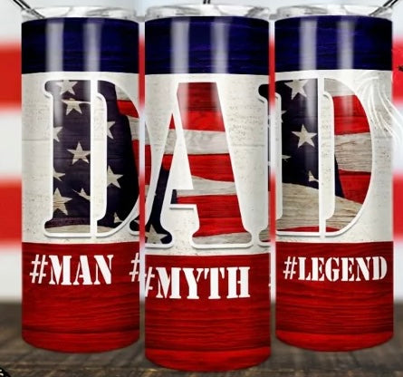 Patriotic Dad Tumbler