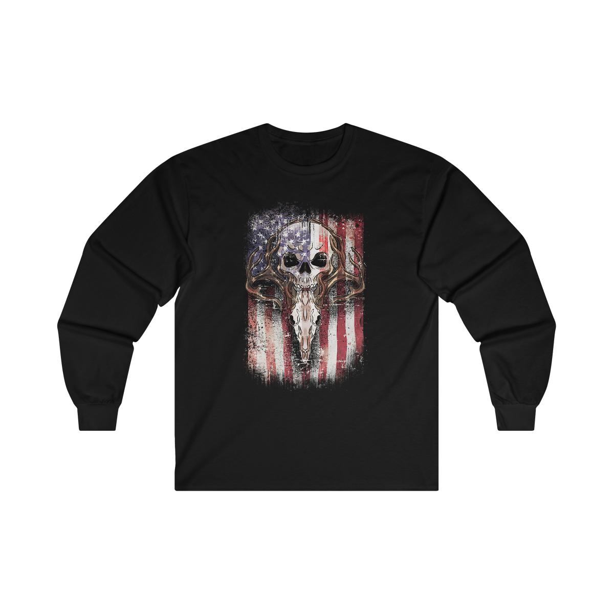 Deer Skull Long Sleeve Tee