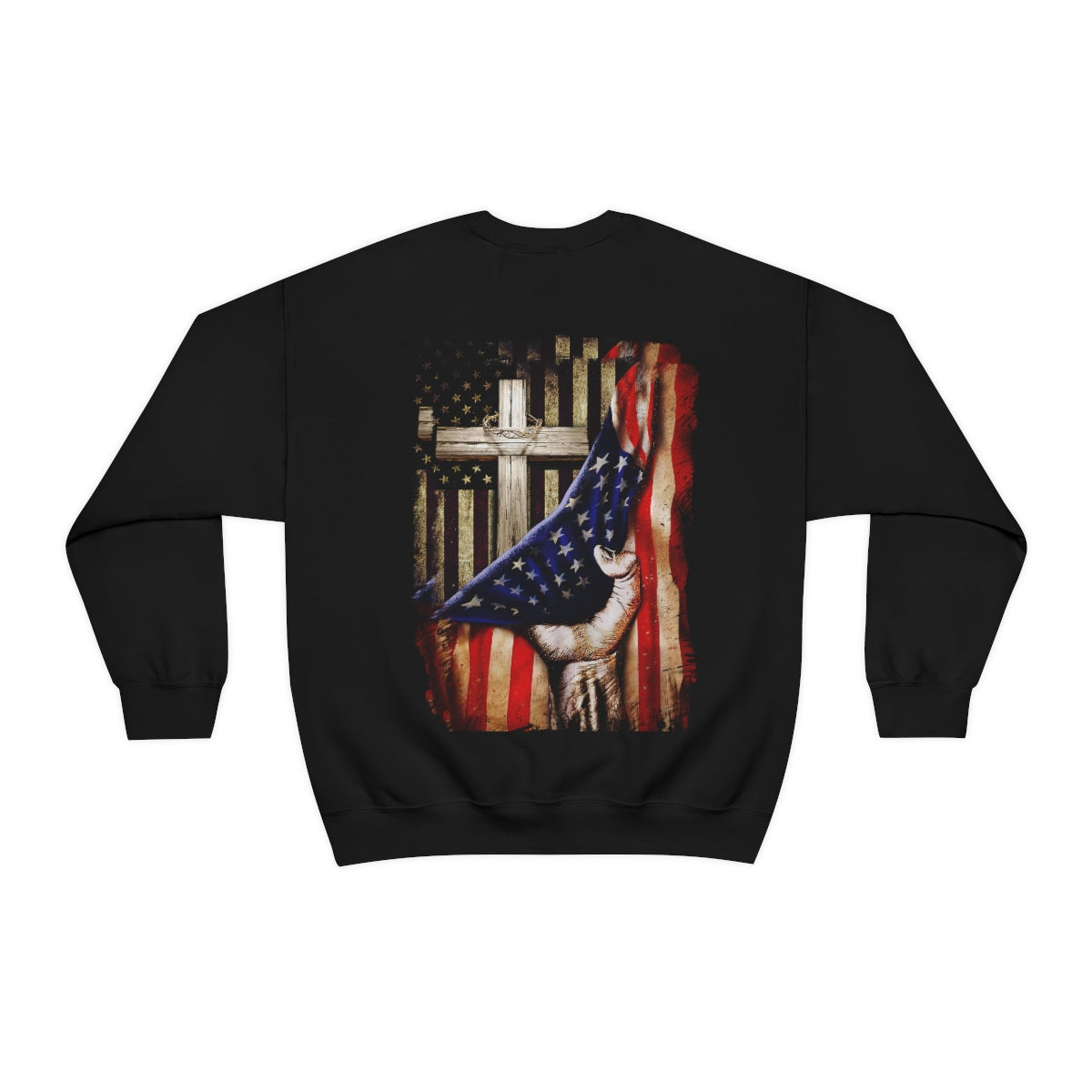 Flag Cross Crewneck Sweatshirt