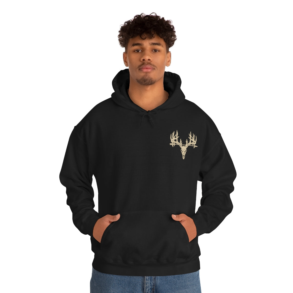 Deer Skull Hooded Sweatshirt