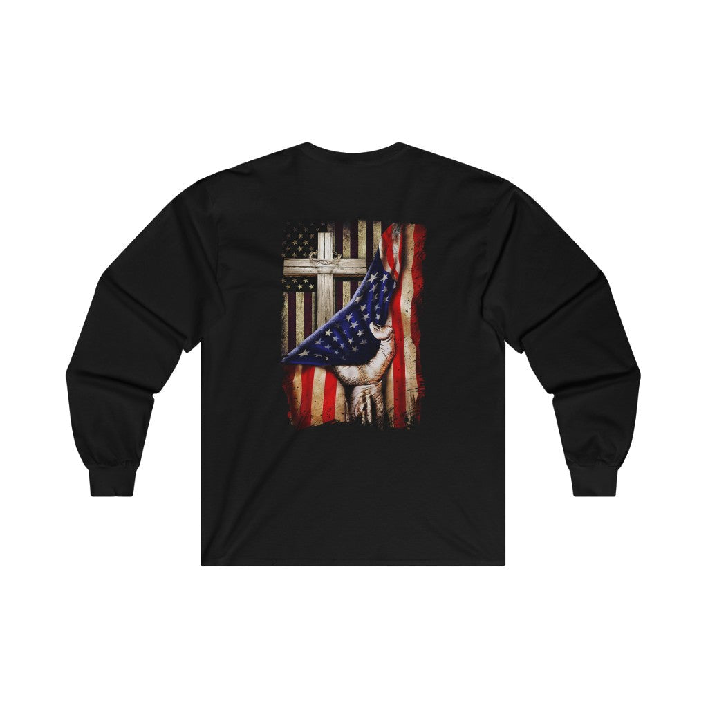 Flag Cross Long Sleeve Tee