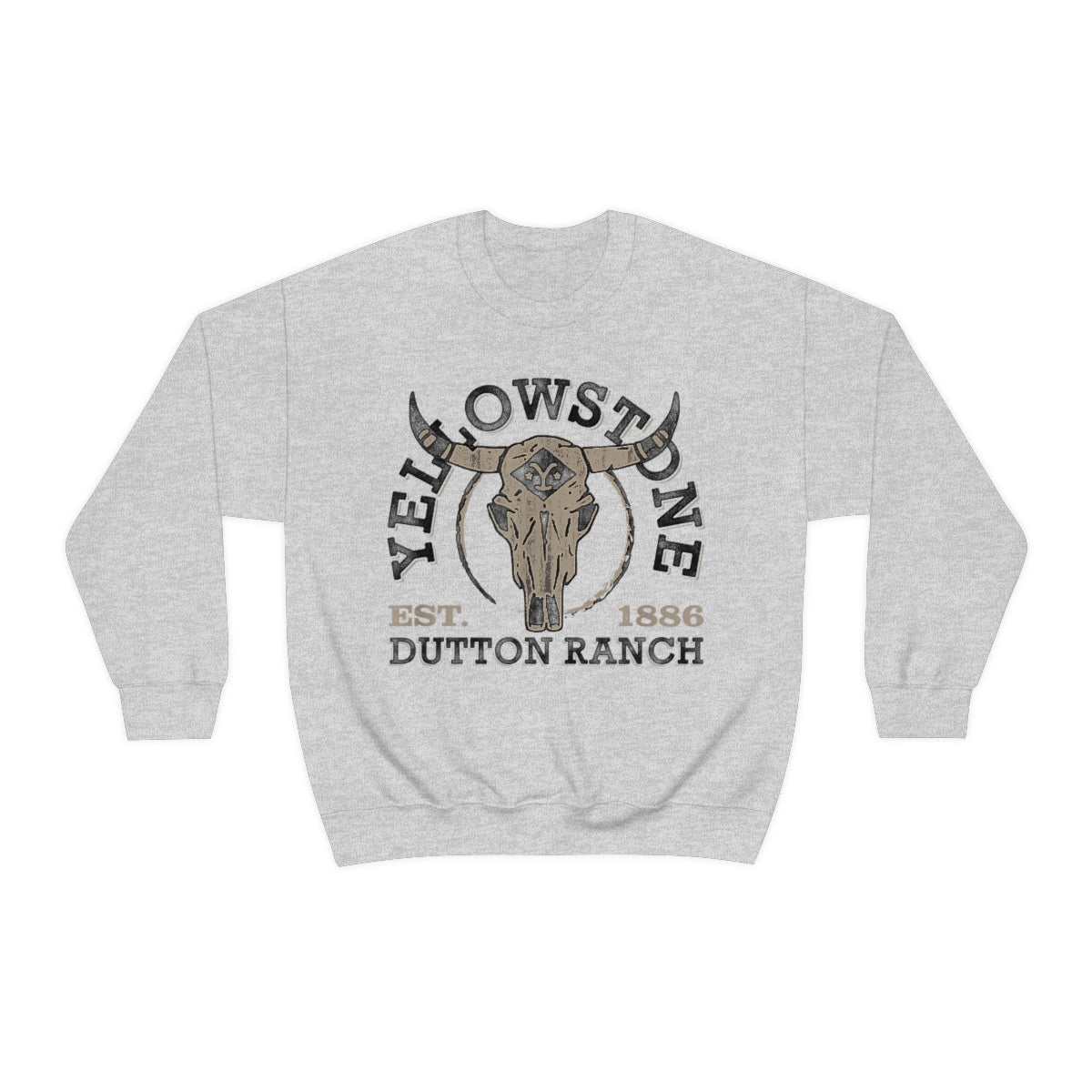 Yellowstone Bull Horns Crewneck Sweatshirt