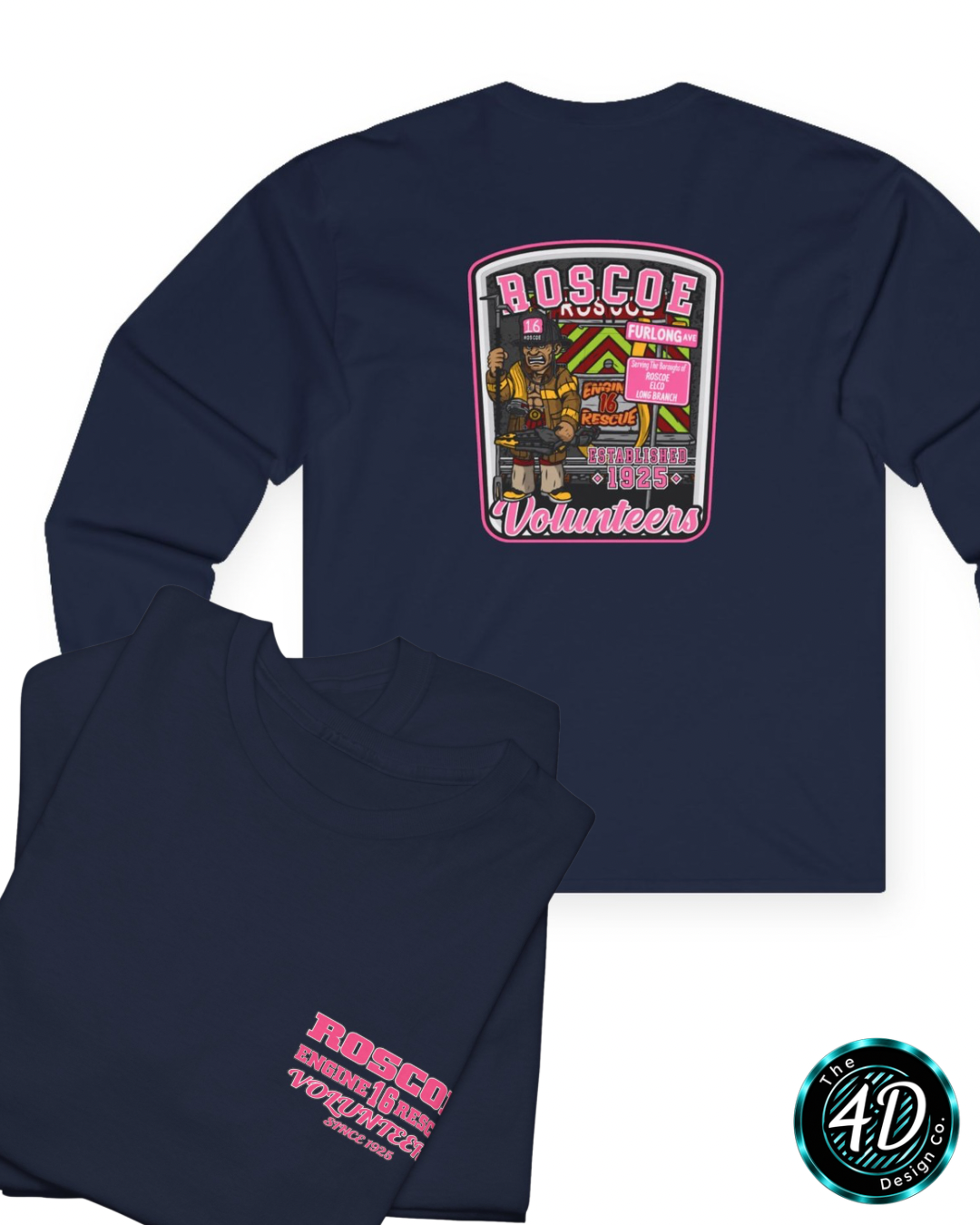 Roscoe Pink Long Sleeve T-shirt