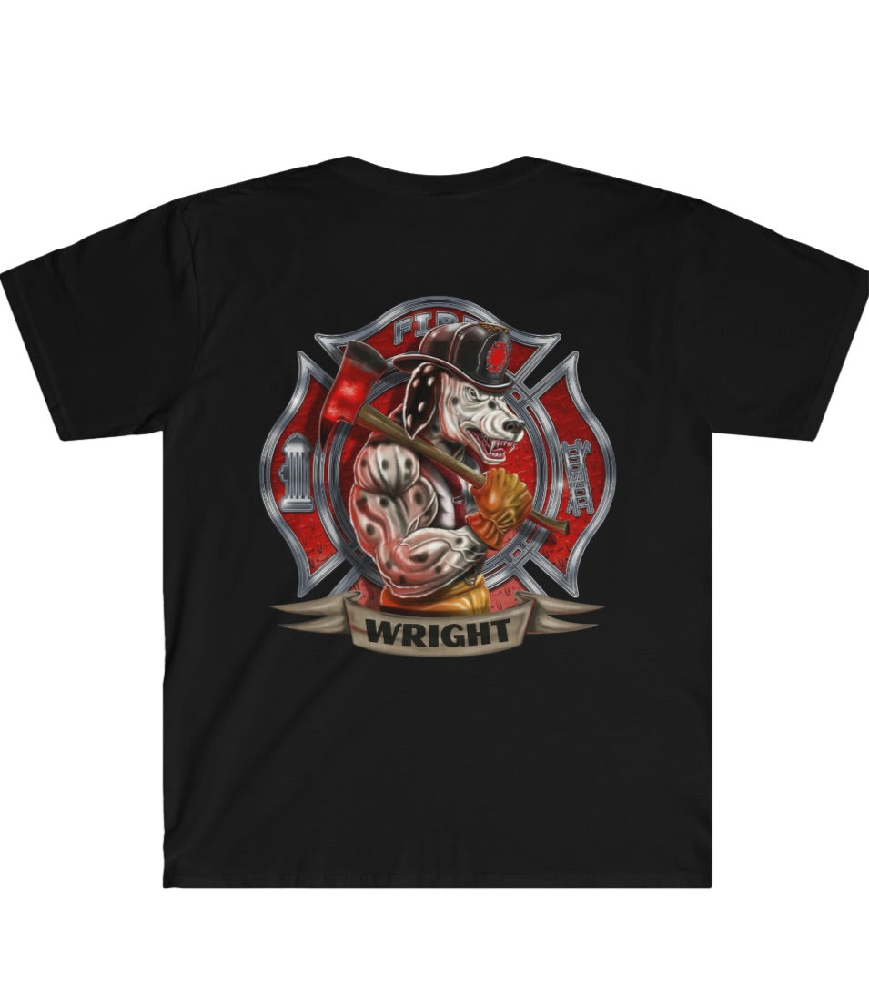 Dalmatian Firefighter T-shirt (NAME)