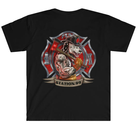 Dalmatian Firefighter T-shirt (Station #)