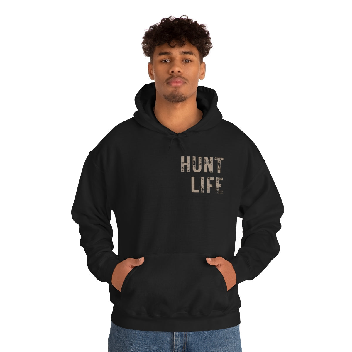 Camo Flag Hunt Life Hooded Sweatshirt