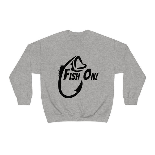 Fish On Crewneck Sweatshirt