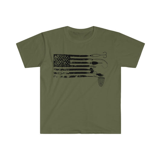 Fishing Lure Flag T-Shirt