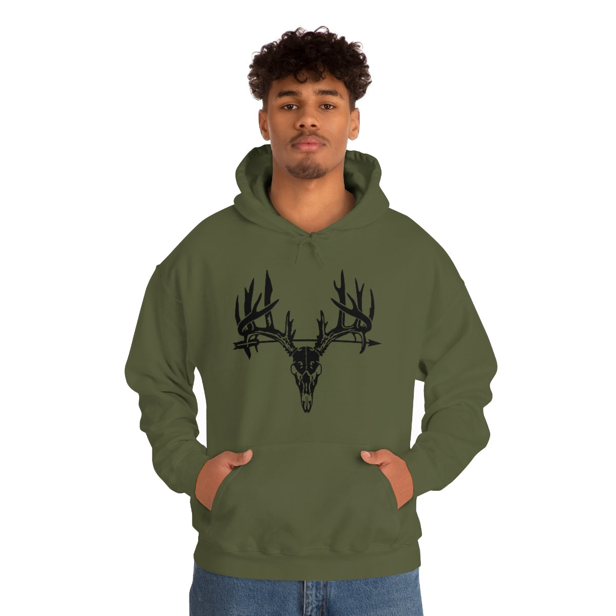 Deer Skull Hooded Sweatshirt