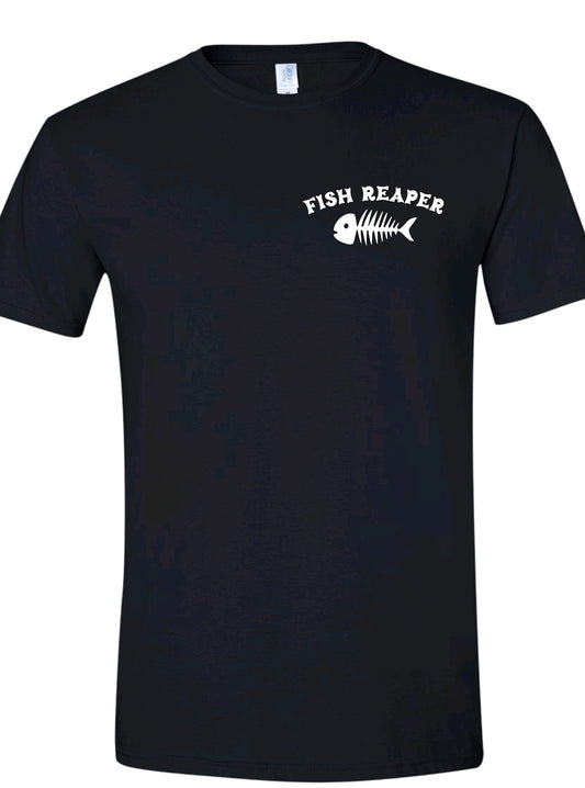 Fish Reaper T-shirt-Black